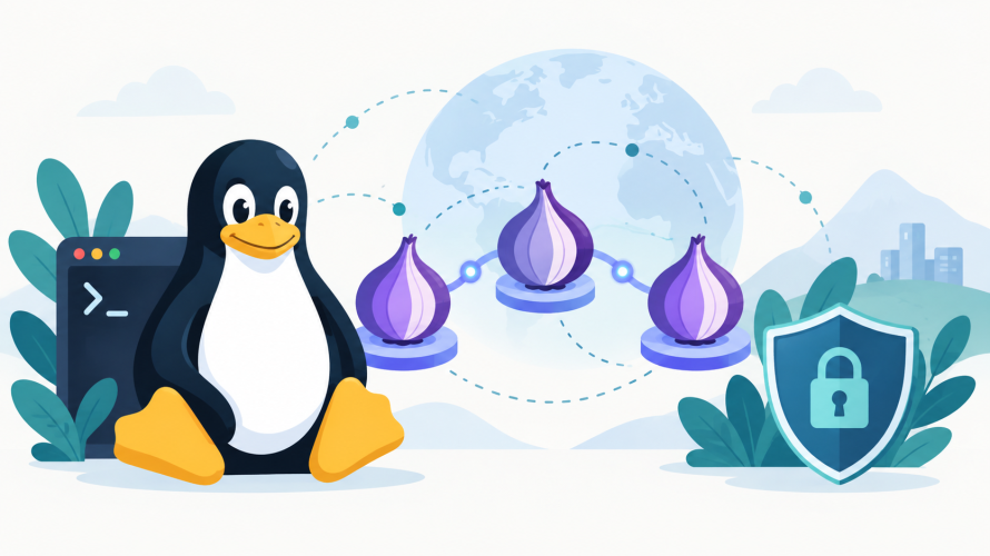Linuxで多層の中継ネットワークを利用するイメージ